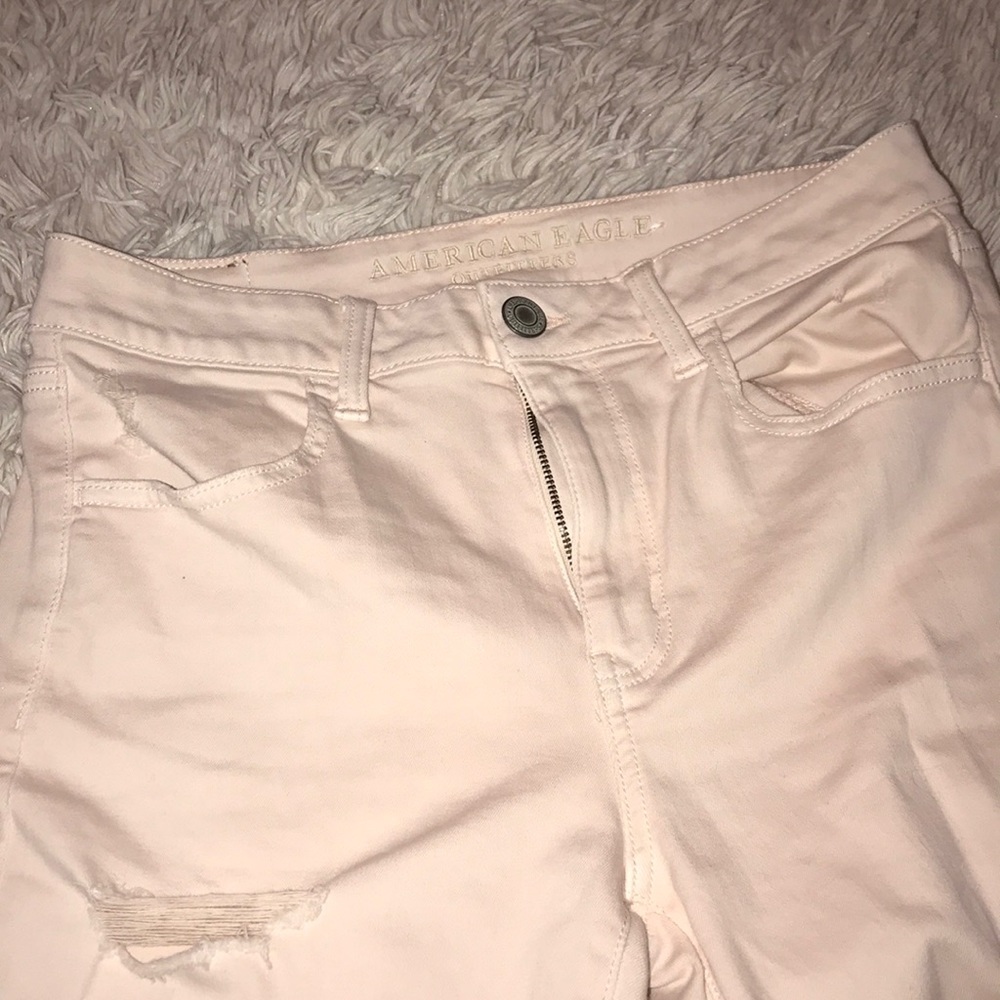 American Eagle light pink jeans